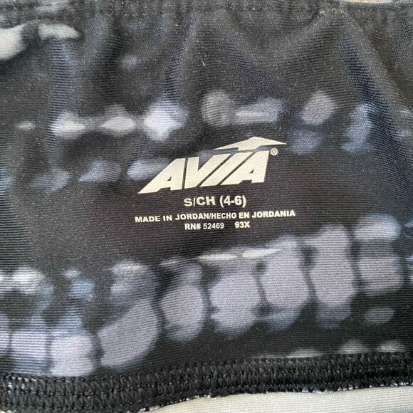 Avia women S pull on print leggings w/elastic waist black and white - Picture 4 of 10